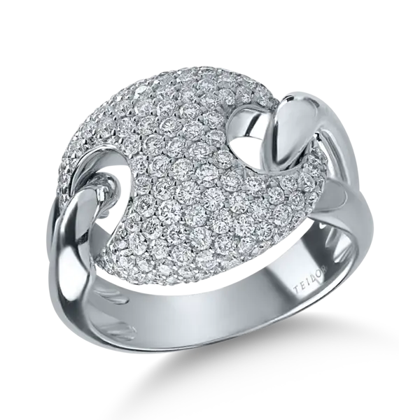 Inel din aur alb cu diamante de 1.44ct