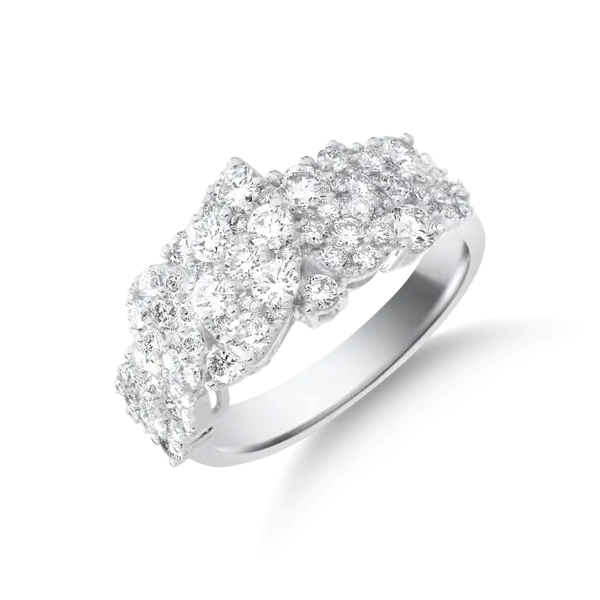 Inel din aur alb cu diamante de 1.5ct