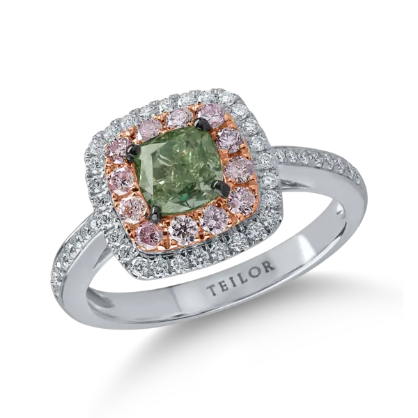 Inel din aur alb cu diamante de 1.6ct