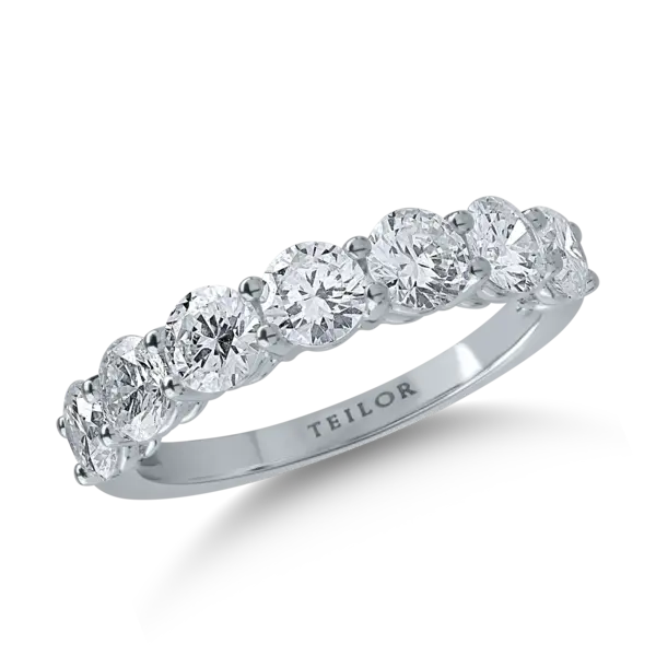 Inel din aur alb cu diamante de 1.93ct