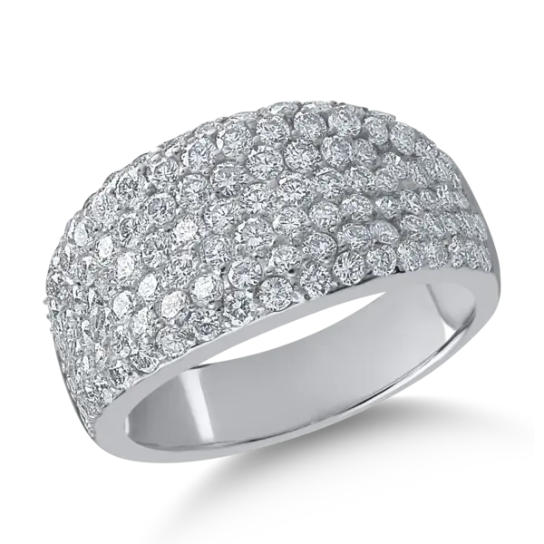 Inel din aur alb cu diamante de 1.94ct