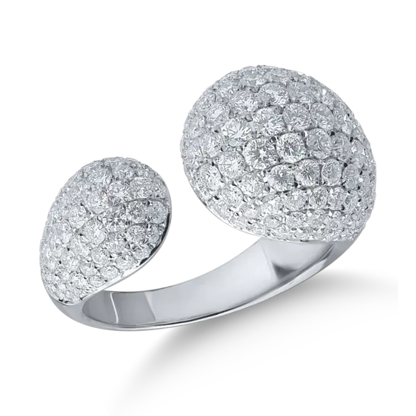 Inel din aur alb cu diamante de 2.61ct