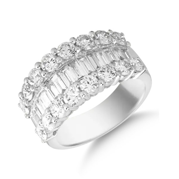 Inel din aur alb cu diamante de 2.91ct