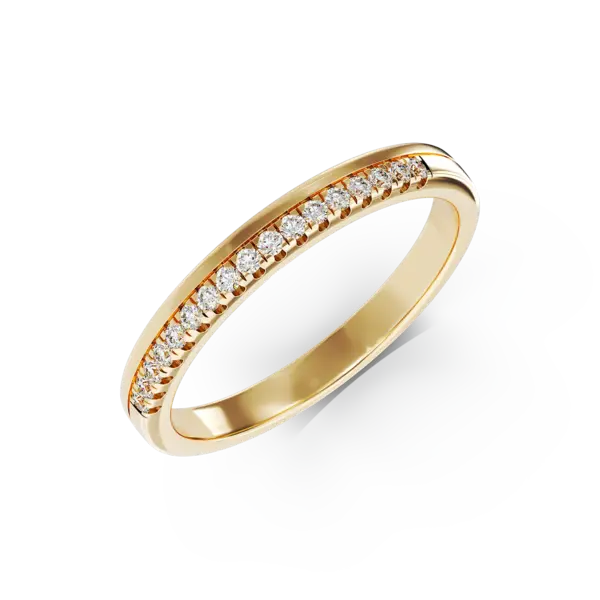 Inel din aur galben cu diamante de 0.11ct