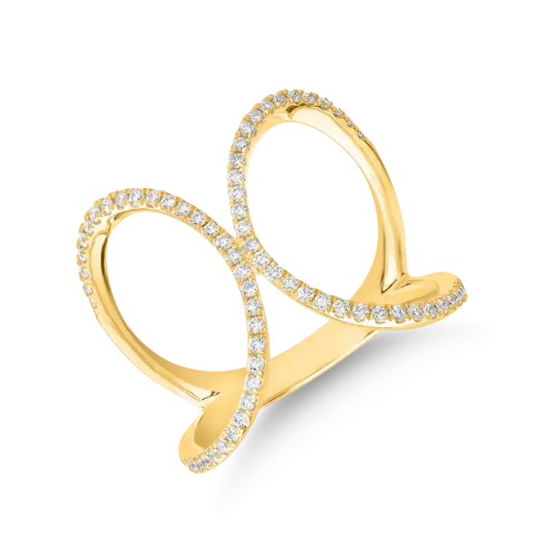 Inel din aur galben cu diamante de 0.29ct