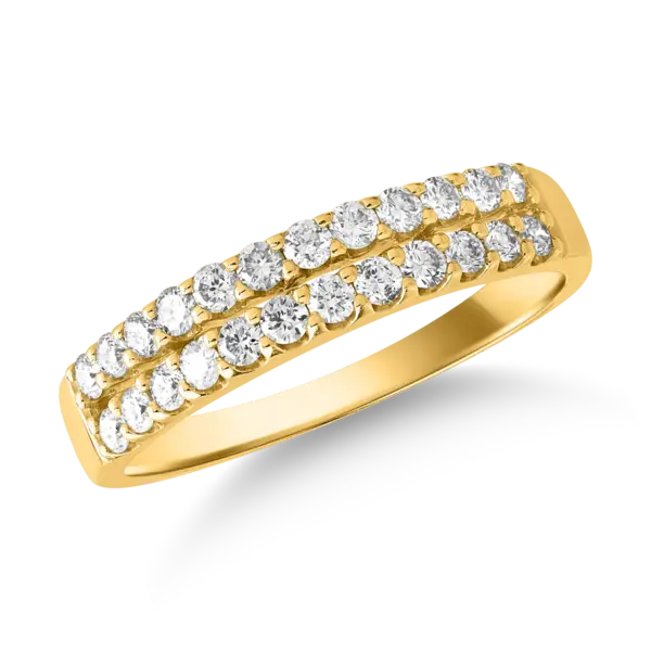 Inel din aur galben cu diamante de 0.504ct