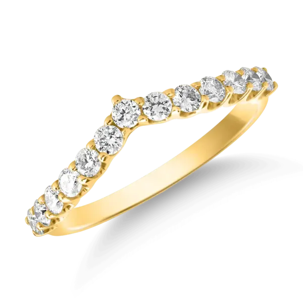 Inel din aur galben cu diamante de 0.5ct