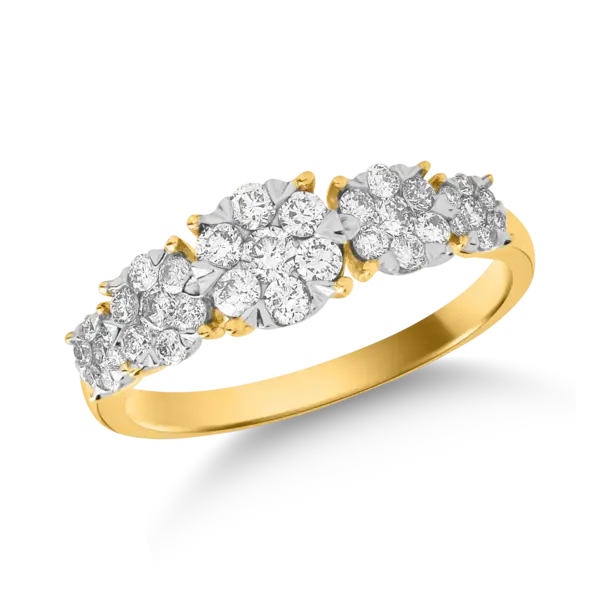 Inel din aur galben cu diamante de 0.5ct