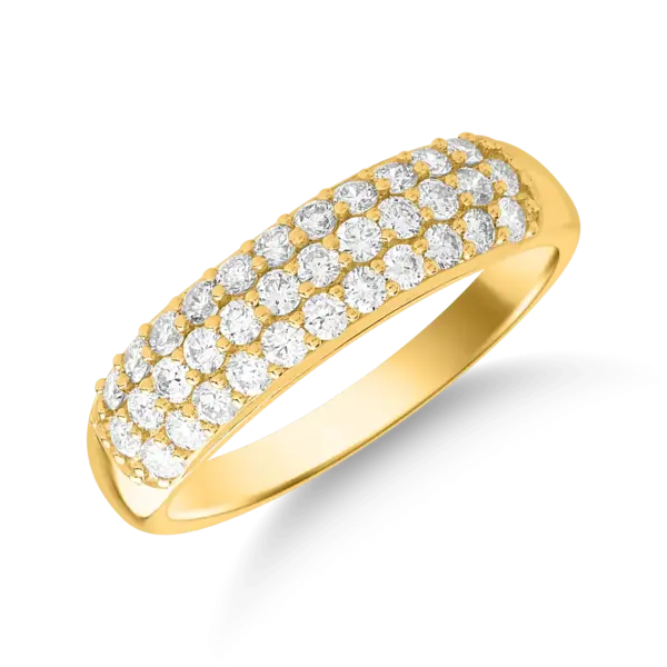 Inel din aur galben cu diamante de 0.748ct