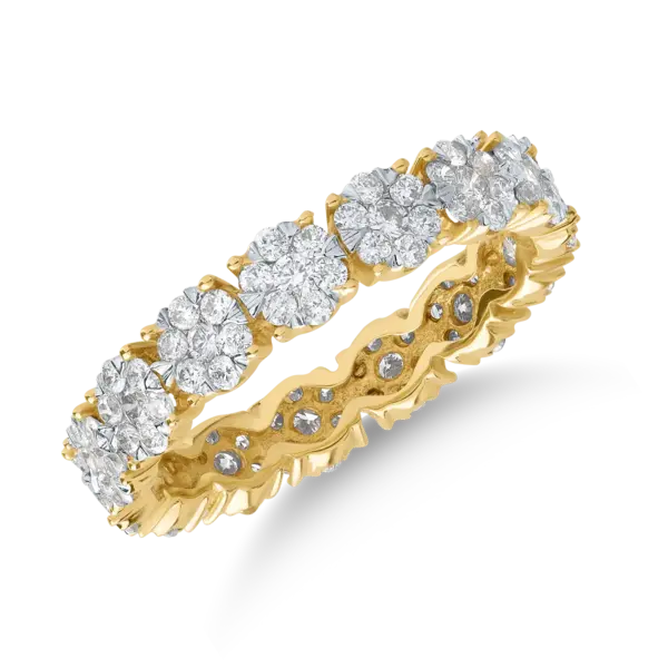 Inel din aur galben cu diamante de 1ct