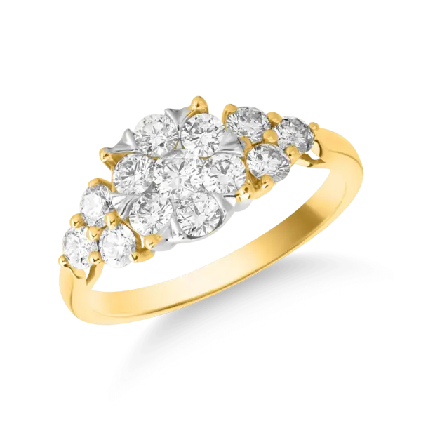 Inel din aur galben cu diamante de 1ct