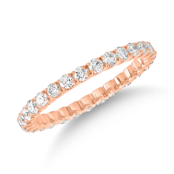 Inel din aur roz cu diamant de 1ct