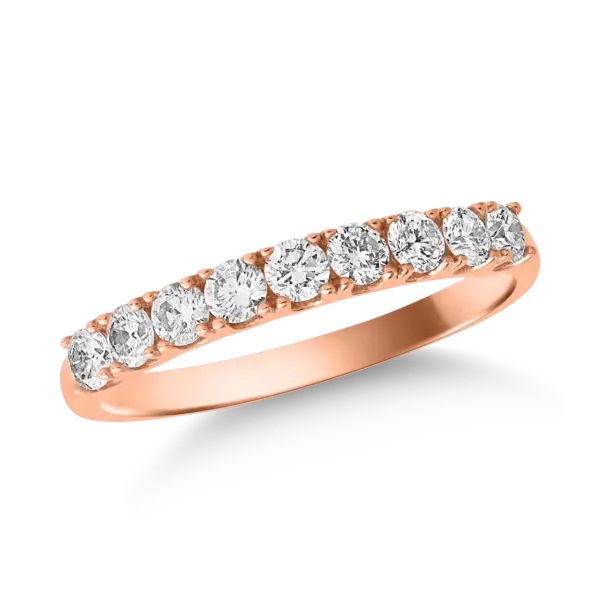 Inel din aur roz cu diamante de 0.5ct