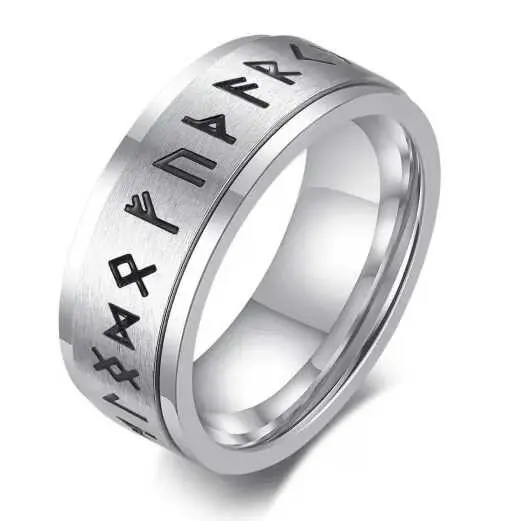 Inel inox tribal