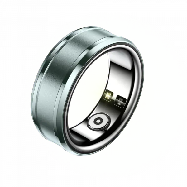 Inel iSEN R3 Smart Ring Green, HR, SpO2, Temperatura, Monitorizare somn, Multi Sport, Aplicatie dedicata: Nx RING, 18mAh, IP68