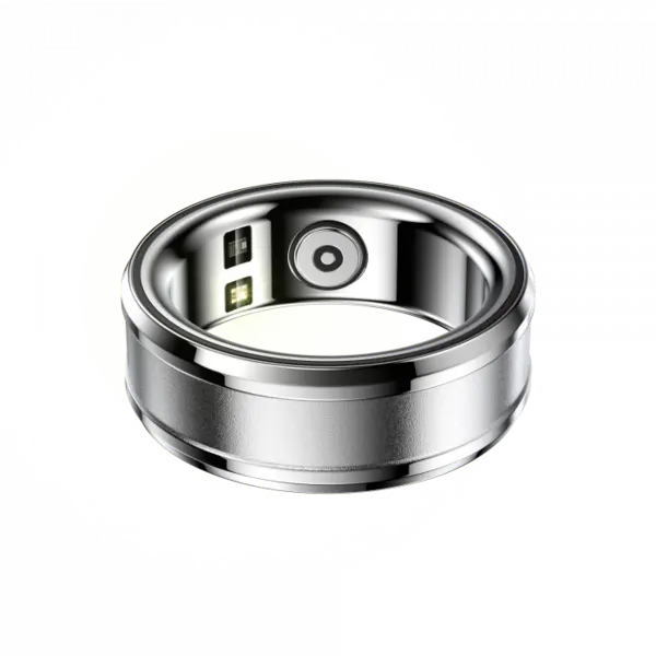 Inel iSEN R3 Smart Ring Silver, HR, SpO2, Temperatura, Monitorizare somn, Multi Sport, Aplicatie dedicata: Nx RING, 18mAh, IP68