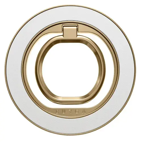 Inel magnetic Burga pentru telefon Get it Gold (Alb/Auriu)