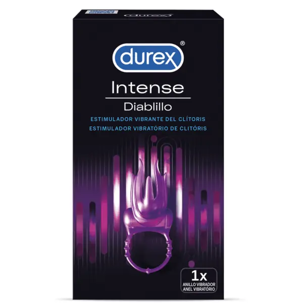 Inel vibrant pentru penis Durex – Intense Diablillo, cu vibrații puternice pentru stimulare clitoridiană
