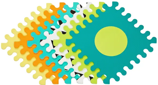 Infantino Saltea din spumă moale - Puzzle, Forme, 6 piese