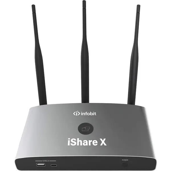 Infobit Receiver wireless prezentare/colaborare Infobit Share X400 4K, BYOM, BYOD, TouchControl, sharing resurse videoconferinta
