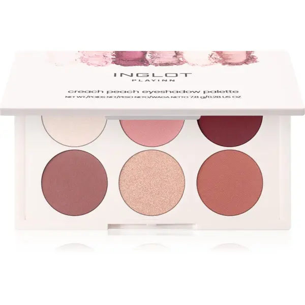 Inglot PlayInn Eyeshadow Palette paletă cu farduri de ochi culoare Creach Peach 8 g