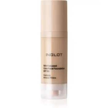 Inglot Skin Focused Care Face Foundation SPF 50 acoperire make-up SPF 50
