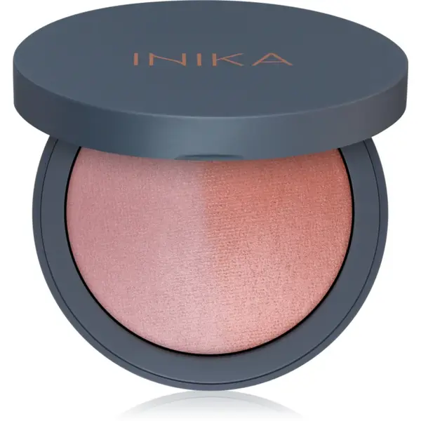 INIKA Organic Blush Duo fard de obraz in doua culori culoare Burnt Peach 6,5 g