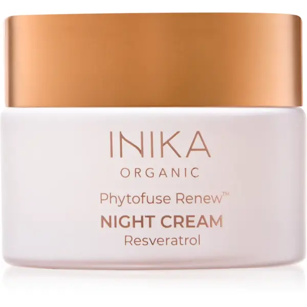INIKA Organic Phytofuse Renew Rich Night Cream Crema de noapte anti-oxidanta cu probiotice 50 ml