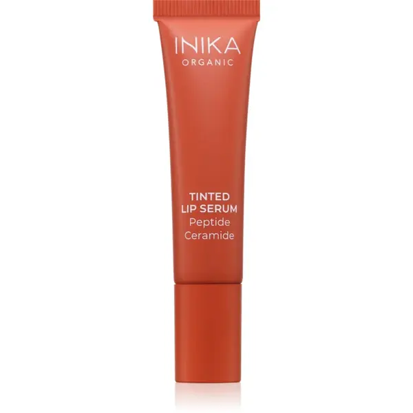 INIKA Organic Tinted Lip Serum Peptide + Ceramide ser nuanțator de buze culoare Rosewood 10 ml