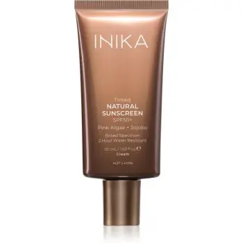 INIKA Organic Tinted Natural Sunscreen lotiune de plaja tonifianta SPF 50+