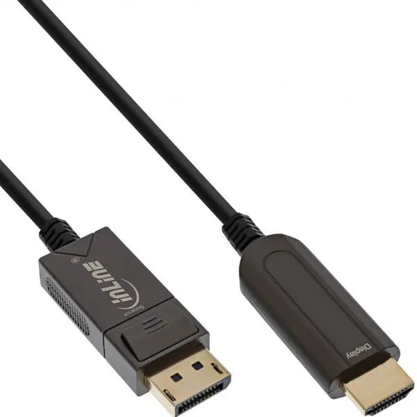 Inline Cablu activ optic Displayport la HDMI 4K60Hz AOC T-T 25m, InLine IL17180D