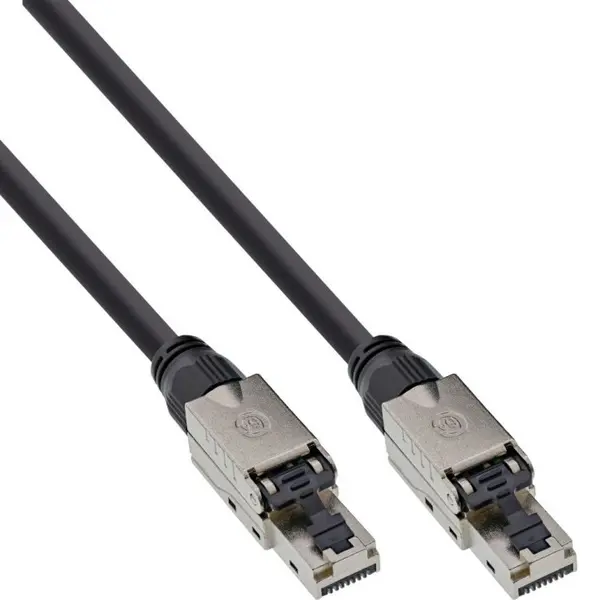 Inline Cablu de retea RJ45 UTP cat.6A LSOH 15m Negru, InLine 77815S