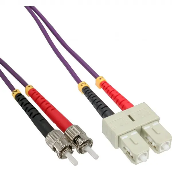 Inline Cablu fibra optica Duplex Multimode SC-ST LSOH OM4 20m, InLine IL82520P