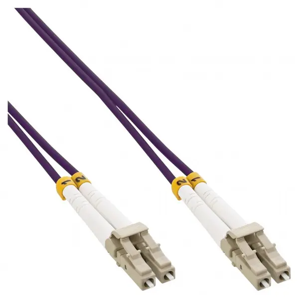 Inline Cablu fibra optica LC-LC OM4 Duplex Multimode 50m, InLine IL88526P