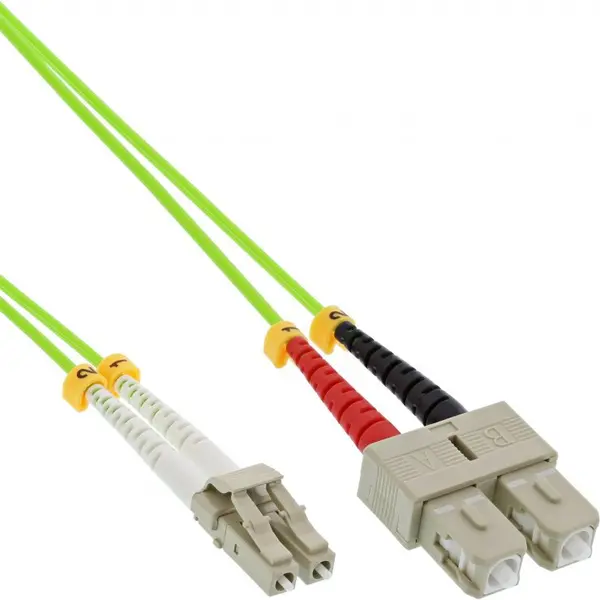 Inline Cablu fibra optica LC-SC Duplex OM5 25m, InLine IL88638Q