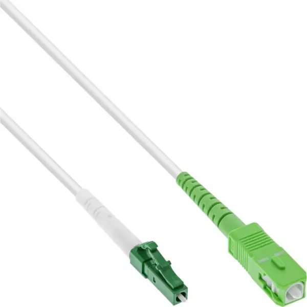 Inline Cablu fibra optica Simplex FTTH LC/APC la SC/APC OS2 40m, InLine IL88440