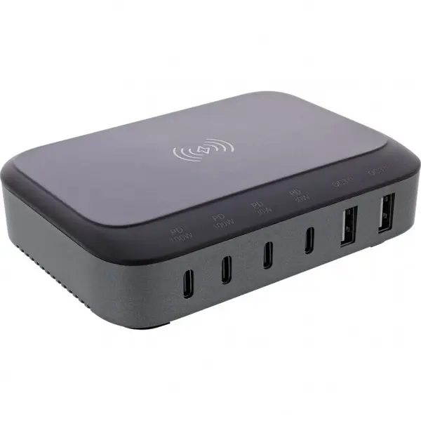 Inline Statie de incarcare (incarcator priza) 4 x USB Type C / 2 x USB-A GaN 100W / Wireless Charging 15W, InLine IL31517K