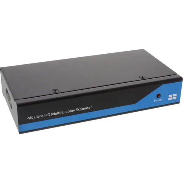 Inline VideoWall Splitter InLine IL57831I, DisplayPort la HDMI 2x2 1in/4out 4K, Negru-Albastru