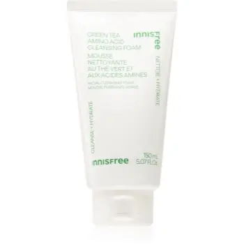 innisfree Green Tea Amino Acid Cleansing Foam demachiant spumant delicat cu efect de hidratare