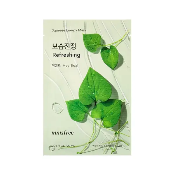 Innisfree - Heartleaf Energy Mask, 22ml, 1 piece