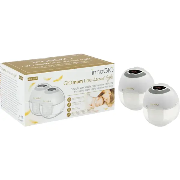 innoGIO GIOmum Line Discreet Light Double pompă de sân 1 buc