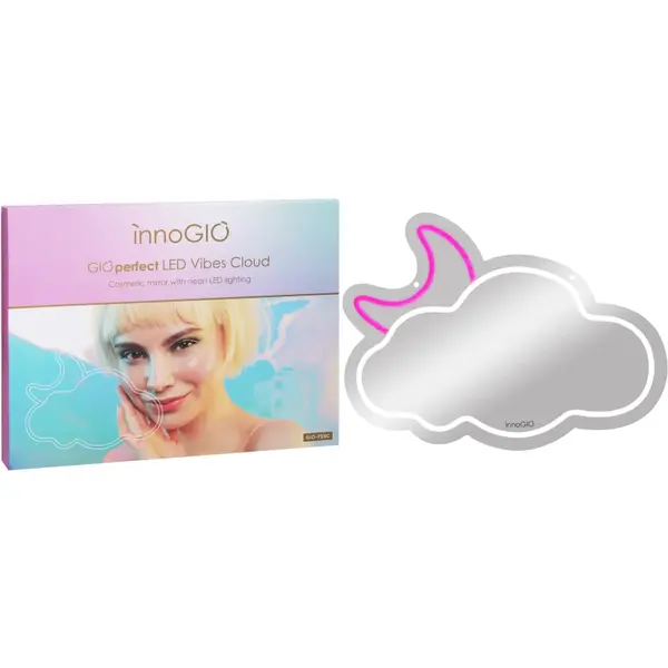 innoGIO Vibes Cloud GIO-759C oglinda cosmetica cu iluminare LED de fundal 41cm x 28cm x 1cm 1 buc