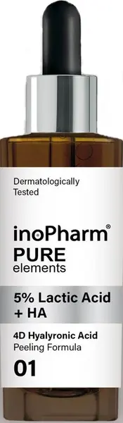 InoPharm Peeling facial cu acid lactic și hialuronic, 30 ml