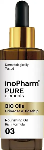InoPharm Ser pentru față și gât, cu măceșe și luminiță de seară, 30 ml