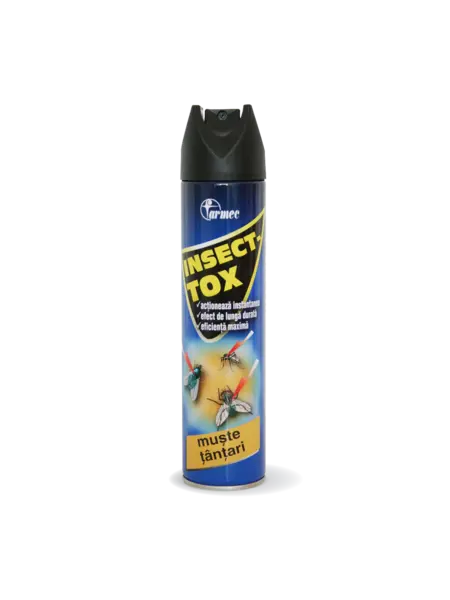 Insect-tox Muște și Țnțari - Insecticid De Uz Casnic Cu Efect Instant și De Lungă Durată