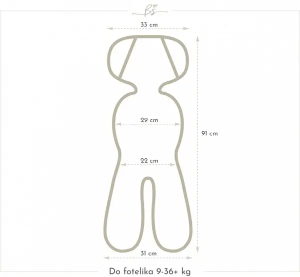 Insert antitranspiratie pentru scaun auto 3D 9-36 kg Butterfly