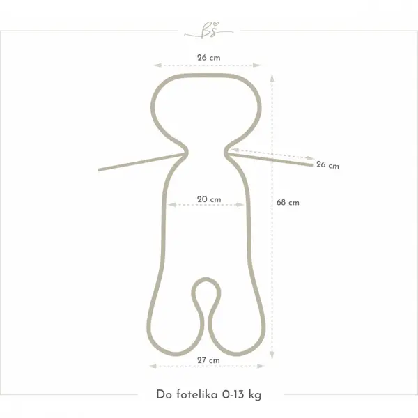 Insertie antitranspiratie 3D pentru scaun auto BabySteps 0-13 kg Dino