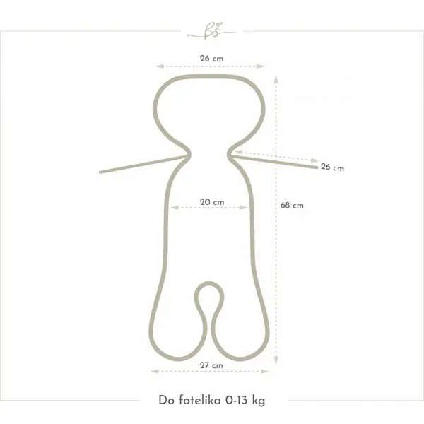Insertie antitranspiratie 3D pentru scaun auto BabySteps, 0-13 kg, Fragute
