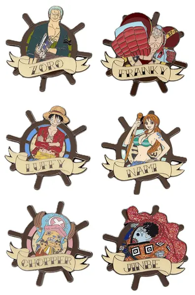 Insignă Loungefly Animation: One Piece - Tattoo Style, sortiment