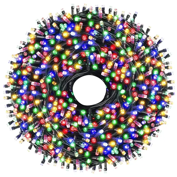 Instalatie de Craciun, Jolly Spirit, joc de lumini, multicolor, 200 lumini, 16 metri
